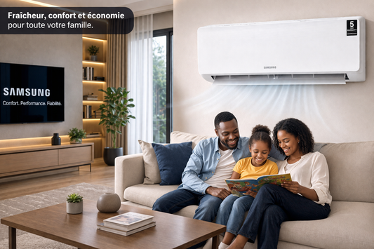 : Split Samsung 18000 BTU Double Inverter design blanc