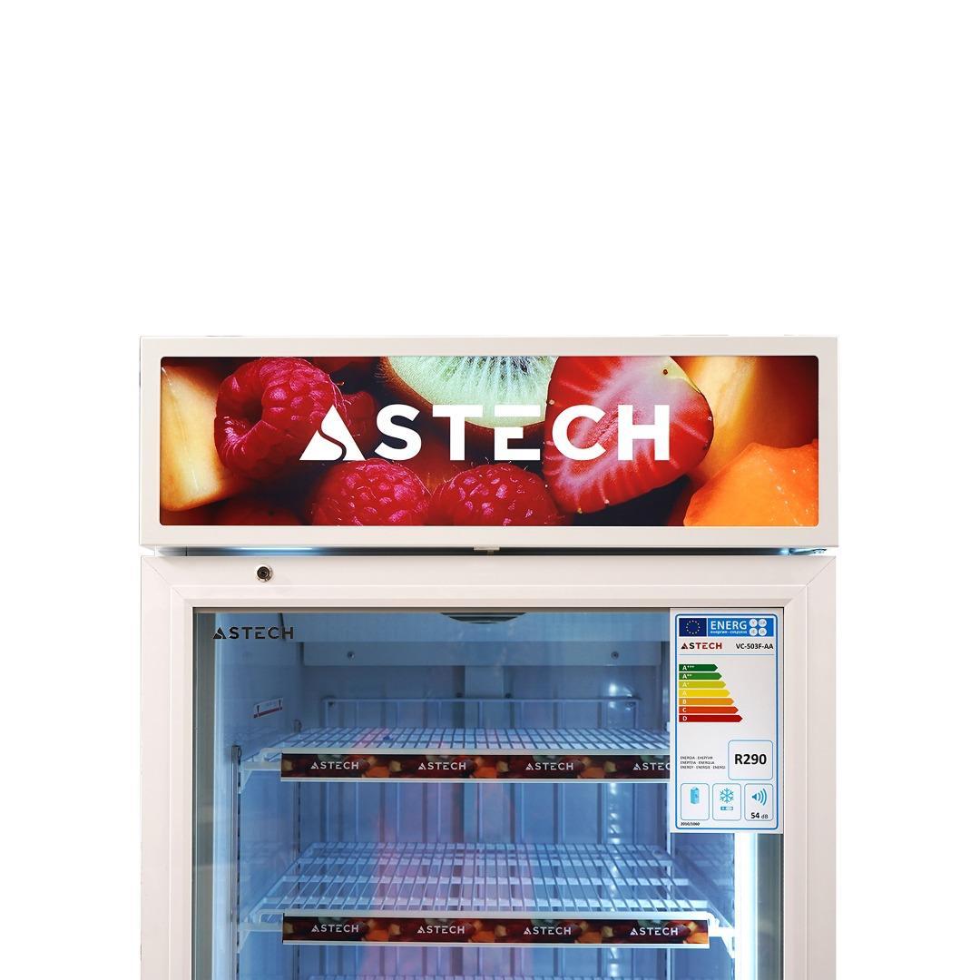 Intérieur congélateur Astech 424L avec tiroirs de rangement