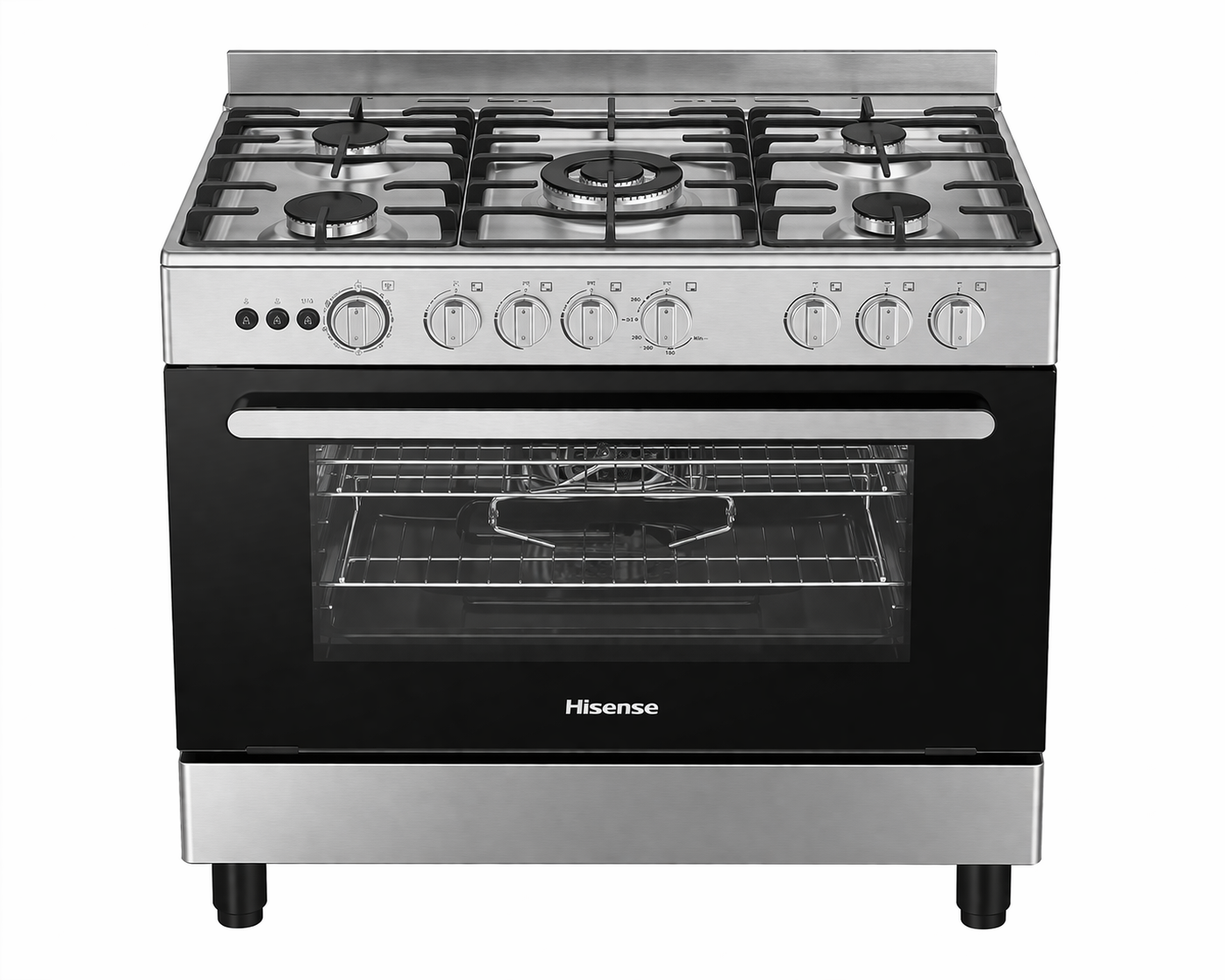 Cuisinière Hisense 5 feux dans cuisine moderne à Dakar