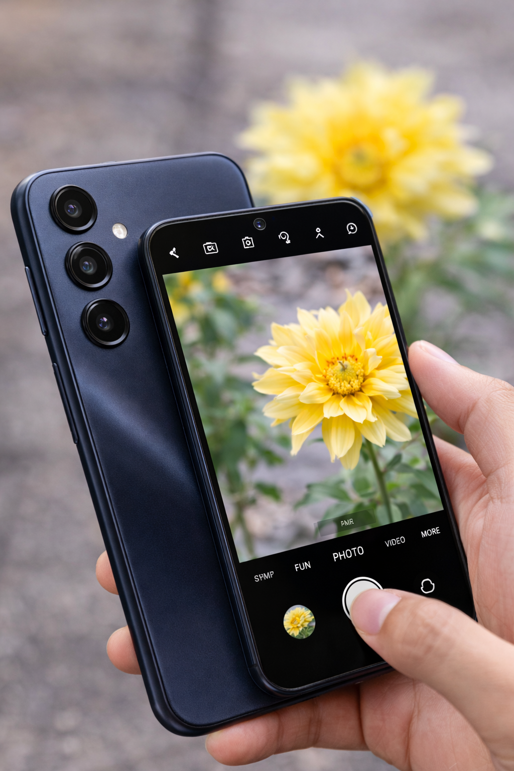 Smartphone Samsung Galaxy A16 vue de face écran 6,7 pouces