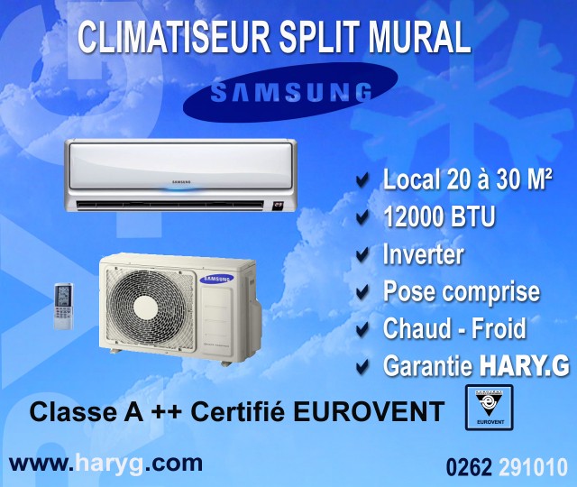 ALT : Flux d’air frais climatiseur Samsung 12000 BTU refroidissement rapide